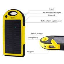 Dual USB Solar Power Bank, For Android, Type-C Input, Brings Strong Light, Suitable For Night Travel, Suitable For Charging All Mobile Phones. - 多色 - 查看 8