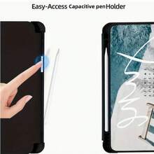 Compatible For Apple IPad 9.7 Case 2018 IPad 6th Generation Cases/2017 IPad 5th Generation Case With Pencil Holder, Slim Soft Silicone Smart Trifold Stand Protective Cover Auto Sleep/Wake Compatible With 10.2/Pro10.5Trifold Stand Smart Case For Ipad Air3 For IPad 10th Generation Case [11-Inch 2025/10.9 Inch 2022] - 黑色 - 查看 3