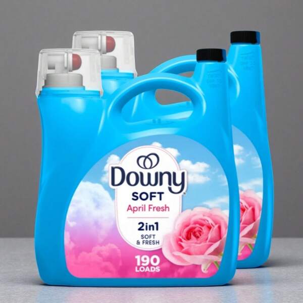 Buy One Get One Free Downy Fresh Fabric Softener,3 Times More Fresh, Super Soft Clothes, Compatible With Laundry Detergent, Protects Clothes Color, Anti-Static, Reduces Wrinkles, A Must-Have For Laundry,44fl Oz