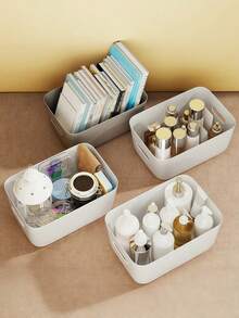 1/5/10件收纳篮收纳盒迷你收纳盒PP材质多用途家居办公用品玩具食品储存容器 - 彩色 - 查看 3