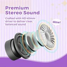 Wired Headphones With Safe Volume Limiter,Headphone With Cord 3.5mm Jack, Girls Boys Headphone For School