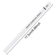 Brutfuner 6 Pcs White Sketch Charcoal Pencils -Professional Hight Quality Sketch Highlight White Charcoal Wooden Pencils For Artist Drawing, Sketching, Blending Back To School - 6 White Pencils - View 2