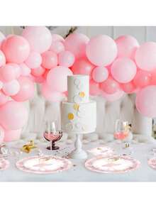 10pcs/20pcs/40pcs/60pcs,Ballerina Birthday Party Decorations Ballerina Party Tableware Set Dancing GirlBallet Plates And Napkins Suitable For Princess Ballet Theme Birthday Party Supplies - Multicolor - View 2