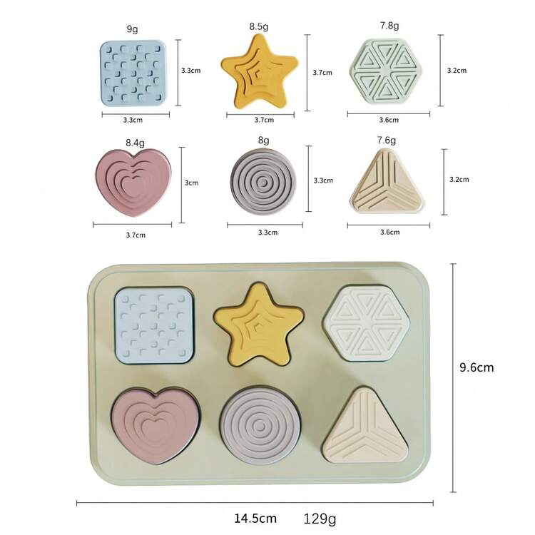 Montessori Shape Puzzle Toys, Suitable For 12-18-24 Months Babies And Toddlers, With Knobs - Multicolor - View 5