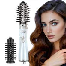 2 In 1Rotating Hair Curler Comb,2-In-1 Electric Hair Dryer & Styler ,1000W Blow Dryer Comb With Ceramic Coating, Ergonomic Design With Replacement Brush Head, And Curling Combo For All Hair Types, Fluffy Hair Styling Tool,Back-To-School Gifts - UK Plug(220-240V) - View 15
