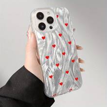 Funda para teléfono, diseño moderno y transparente de gasa, compatible con phone 11, 12, 13, 14, 15, 16 Pro Plus. Ideal para cumpleaños, chicas y chicos. - transparente - Ver 2