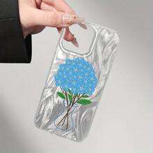 Funda para teléfono, diseño moderno y transparente de gasa, compatible con phone 11, 12, 13, 14, 15, 16 Pro Plus. Ideal para cumpleaños, chicas y chicos. - transparente - Ver 2