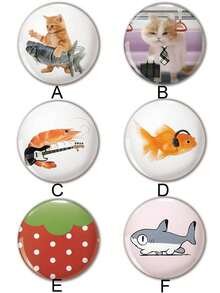 Funny Pattern Badge Brooch, Women's Pin, Lapel Pin, Bag Pendant, Fashion Accessory, Interesting Gift For Friends, Family, Teachers, And Classmates - Multicolor - View 4