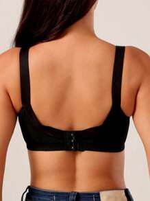 2 pezzi Reggiseno in pizzo con copertura completa per donne, reggiseno sexy senza ferretto, traspirante e sottile imbottito, adatto per grandi seni
