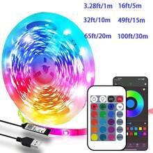 NBBUFF LED Strip Light - USB RGB Ribbon With TV LED Backlight, Synchronized Color-Changing Glowing LED Lights. Features 24-Key APP Control For Decorative Night Lighting In Homes, Bedrooms, Christmas Parties, And Holiday Wall Decor. - 24key Remote+APP Control - View 3