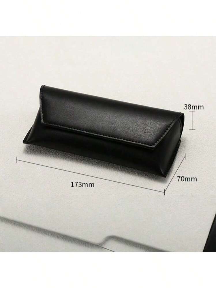 1 pieza Nuevo estuche de gafas ópticas con borde de botón suave y plegable, caja portátil para gafas de sol - A - Añade 5