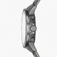 Fossil BQ2491 男士多功能石英表，灰色不锈钢表带，运动腕表，男士生日和周年纪念日的理想礼物 - 灰色 - 查看 7