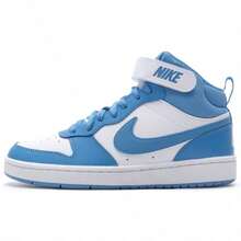 Nike COURT BOROUGH MID 2 (GS) 女童休闲运动鞋 CD7782-123 - 白色/藍色超越 - 查看 4