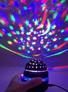 星空投影 LED 灯，带遥控器的多色图案，星星、月亮和浪漫的星空氛围，水晶立方体 LED 投影灯，床头灯和睡眠灯，银河星空投影仪，卧室夜灯投影仪