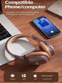 HEAVY BASS 复古无线蓝牙耳机，具有防噪音、可折叠和伸缩设计，低音耳塞带 AUX 功能