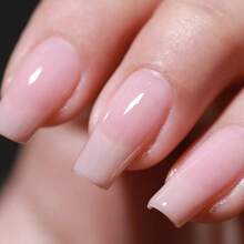 Tinovo Uno 12毫升指甲强化剂，天然粉色凝胶指甲油，快干持久亮泽，脆弱薄指甲护理液