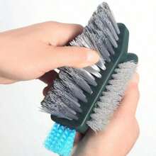 1pc Solve The Problem Of Stubborn Stains! Two Tone Ergonomic Handle Cleaning Brush, With Soft And Hard Bristles Divided Into Zones, Effectively Removes Various Stubborn Stains, An Essential Practical Tool For Home Cleaning!