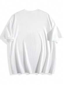 Women's Print Shell T-Shirt - Relaxed Fit Drop Shoulder Top With Soft Pink Shell Design - Breathable Everyday & Beach Shirt - Machine Washable Casual Blouse, Summer Apparel, Playful Graphic Tee Stylish Blouse, Adults - 白色 - 查看 2