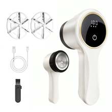 Rechargeable Fabric Shaver | 3-Speed Lint Remover For Clothes & Furniture | Eliminates Fuzz & Pilling | Electric Lint Shaver With LED Display & Type-C Fast Charging Port - 彩色 - 查看 14