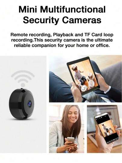 GENAI 1/2/ Mini Spy Camera, 2.4G Wireless WiFi Hidden Camera 720P Full HD, Cameras Motion Detection, Security Nanny Home/Office view 10