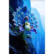 110Seeds Heirloom Lady Peacock Orchid Plant Seeds - Ornamental Flower Seeds For Beautiful Indoor And Outdoor Garden Decor Rare Orchid Species