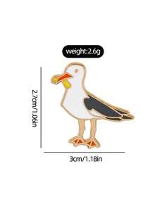 1pc Cartoon Raven Animal Dark Series Brooch, Creative Vivid Metal Alloy Pin Badge, Clothing Bag Decor Accessories Backpack For School Office Accessories Shirts Jacket Jewelry Christmas Halloween Clothes Pin Funny Cute Teacher Gifts Gifts For Mother, Father, Graduation, And Teacher - Black - View 10