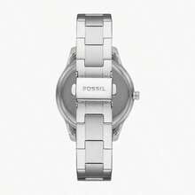 Fossil Stella Sport Elegant Women's Quartz Stainless Steel Watch ES5108, Round Silver Dial With Day Display, Casual Wristwatch For Daily Clothing Decor, Birthday Gift For Her - Silver - View 3