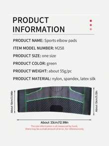 Menics 1 Piece Extended Arm Guard, 100% Polyamide Woven Green Stripe Pattern, High Elasticity, Breathable Knit, Suitable For Basketball, Badminton, Fitness, Volleyball, Sports Training, Hunting, Fishing, Jungle Protection