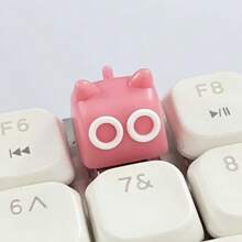 1 szt. spersonalizowanych i uroczych nakładek na klawiaturę mechaniczną w kształcie kota, krzyżowe klawisze, wysokość OEM, materiał ABS, starannie wykonany zamiennik klawisza ESC, prezent na akcesoria komputerowe DIY