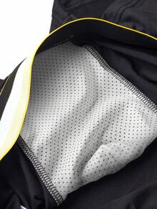 Men's Black Fashionable Printed Pattern Boxer Briefs, Elastic Underwear For Daily Wear - Black - View 4
