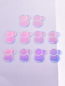 10pcs/Pack Summer Colorful Bubble Acrylic Pendants, Suitable For Women DIY Jewelry Making - Multicolor - View 11