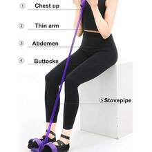 Home Pedal Resistance Band - Elastic Pull Rope, Suitable For Home Exercise, Yoga Enthusiasts, Improve Body Flexibility, Flexibility, Maintain A Perfect Figure, Resistance Band - 彩色 - 查看 3