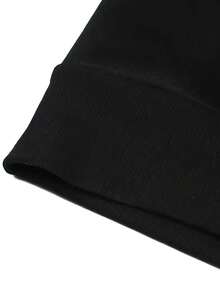 1pc Men's Casual Solid Color Warm Crew Neck Sweatshirt, Spring/Autumn