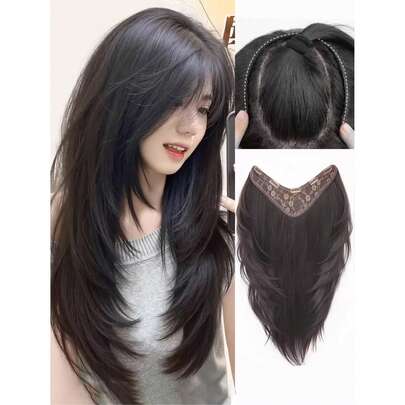 Tóc nối gợn sóng nhiều lớp, tóc giả làm phồng và tóc xoăn