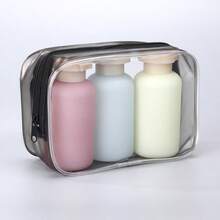 3 件装塑料旅行洗发水瓶，透明蓝色洗发水、护发素、沐浴露泡沫泵瓶 - 彩色 - 查看 15