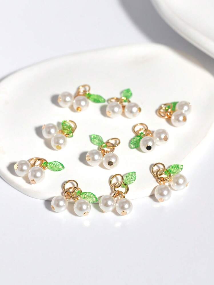 5/10/20/30 件樱桃吊坠水果饰品，红色玻璃珠首饰配件，适用于 DIY 项链、耳环、手链、手机链、工艺品 - 配件 - 查看 13