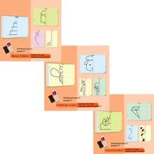 20 Symmetric Pattern Grid Drawings, Reusable, 10 Double-Sided Grid Sheets With Different Patterns, Symmetric Grid Erasable Drawing Set, Cute Cartoon Grid Drawing Graphics, Suitable For Pencil Control Training, Home And School Use, School Gifts, Holiday Gifts, Back To School