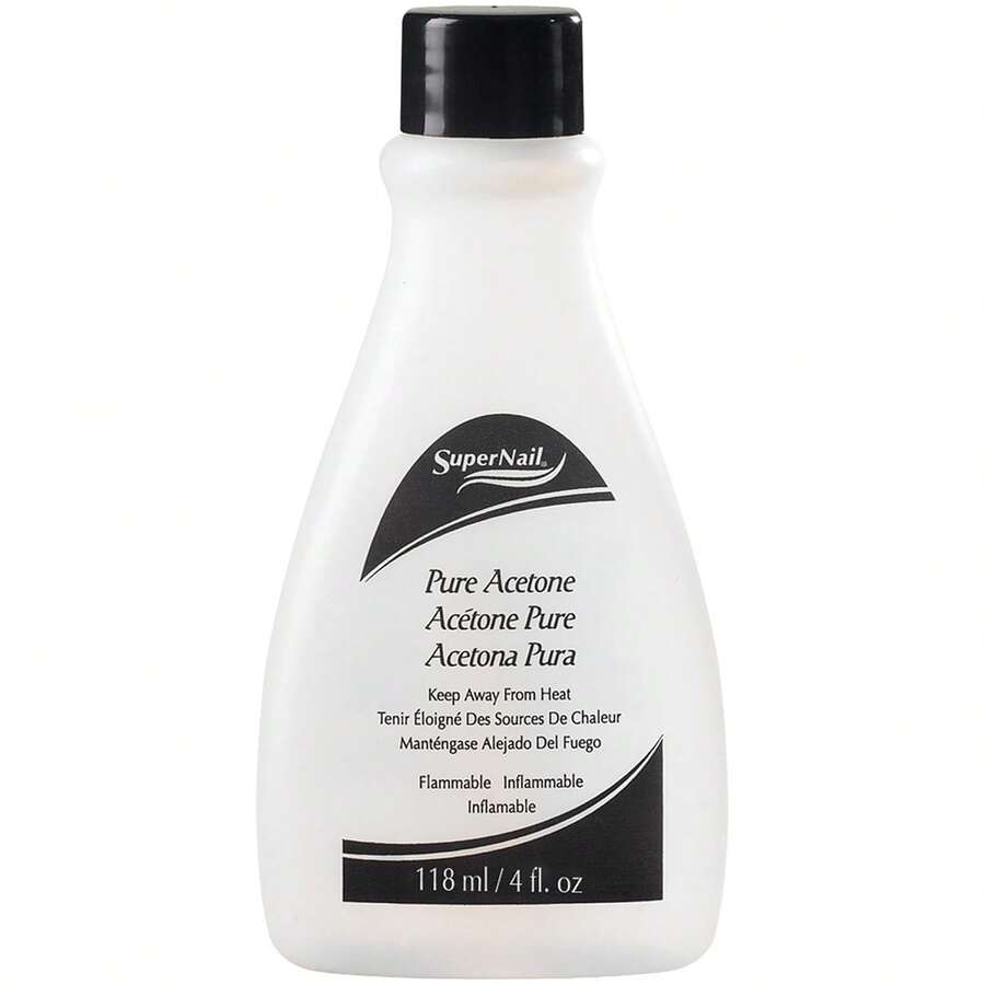 Supernail Pure Acetone Nail Polish Remover - Professional Strength For Acrylic, Gel & Dip Powder, Fast & Quick Gel Nail Polish Remover, 8 Fl Oz - 4 液體盎司(1 瓶裝) - 查看 1