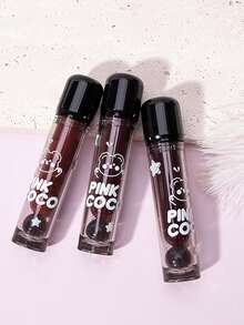 Cute Bear Mirror Lip Glaze - Long-Lasting, Non-Fading, Hydrating Liquid Lipstick With Watery Texture - Luxurious Glossy Shine & Natural Look - All-Day Wear, Intense Color Payoff, Non-Sticky For Perfect Gift - 2Pcs(01+05) - 查看 10