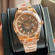 Factory Low Price Laojia Zong Aerospace Walker Watch Men's Business Fully Automatic Mechanical Watch Zhanxi Watch Manufacturer Wholesale - All Gold and White - View 17