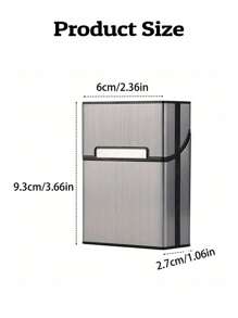 1pc Custom Engraving Cigarette Case, Personalized Cigarette Case, Customized Men's Gift, Gift For Husband, Gift For Boyfriend, Gift For Dad, Gift For Men, Father's Day Gift, Valentine's Day Gift, Mother's Day Gift, Gift For Grandpa, Birthday Gift For Him Gifts Graduation,Multi-Functional,Durable,Ornamental