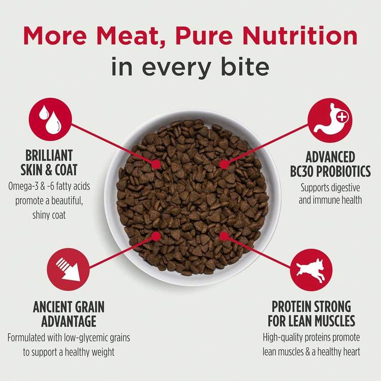 Nulo Frontrunner Ancient Grains High-Protein Dog Food, Beef, Barley, &Amp; Lamb Recipe- Natural Dry Dog Food With Probiotics, Grain-Inclusive Kibble For Adult Dogs, 25 Lb Bag - Pork Barley Beef - 查看 3