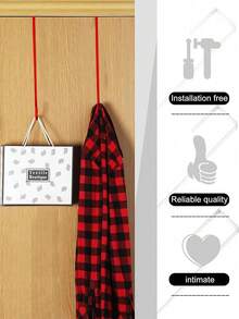 2 pezzi - Ganci per ghirlanda natalizia, appendiabiti per ghirlanda da 30 cm, ganci appendiabiti per ghirlanda natalizia, appendiabiti per ghirlanda per porta d'ingresso, ganci per vasi di fiori, decorazioni per ghirlanda da festa, appendiabiti in metallo per cartello di benvenuto, per vari usi di stoccaggio, appendere mangiatoie per uccelli, vasi di fiori, recinzioni, pali per piscine, appendiabiti, varie ghirlande natalizie, decorazioni invernali per la stanza