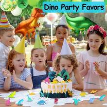 48/12 piezas - Figuras de dinosaurio en miniatura que brillan en la oscuridad, suministros y regalos para fiestas de cumpleaños, decoraciones para cupcakes, piñatas, bolsas de regalos, premios para el aula, tesoros para carnavales, regalos para niños, baby shower, regreso a clases, Navidad - Multicolor - Ver 5