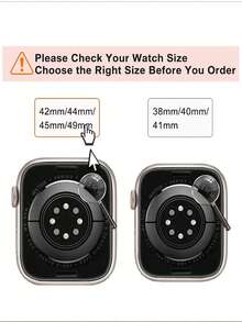 1件/套,兼容苹果手表表带和表壳,透明闪光树脂表带+PC闪光透明表壳,半封闭式防震硬壳,变色龙冰川透明表带,女士手表表带,尺寸可选:38毫米、40毫米、41毫米、42毫米、44毫米、45毫米、特大号49毫米,透明彩色腕带 - 粉色 - 查看 12