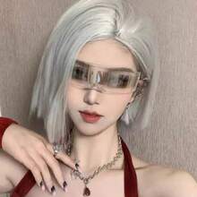 1 Pair Unisex Cyberpunk Futuristic Sci-Fi Fashion Glasses, Suitable For Bar, Party, Gathering - Multicolor - View 5