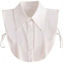 Chiffon False Collar Half Shirt Fake Dickie Sharp Point Office Suit Decorative Collar - 最初的 - 查看 1