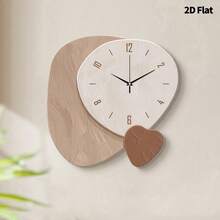 2D Asymmetric Luxury Home Decor Wall Clock, Ultra-Quiet Quartz Movement, No Ticking Sound, Silent Decorative Wall Clock Suitable For Living Room, Bedroom And Office, Fashionable Bedroom Wall Clock Decor, Unique Personalized, Ultra-Clear Time Reading, Suitable For Living Room, Bedroom, Office, Studio, Room Decoration And More.