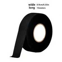 1pc 15m Heat Resistant, Noise Reducing, Flame Retardant Adhesive Tape, For Automotive Cable Harness Protection, Width 9/15/19/25mm - 15 M Length - View 13