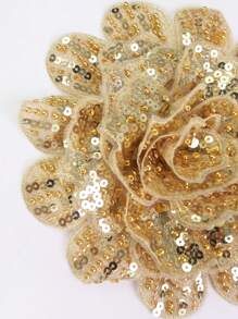 全新手工刺绣 6 层 3D 凸起水晶玫瑰花 DIY 服装、婚纱和礼服饰边